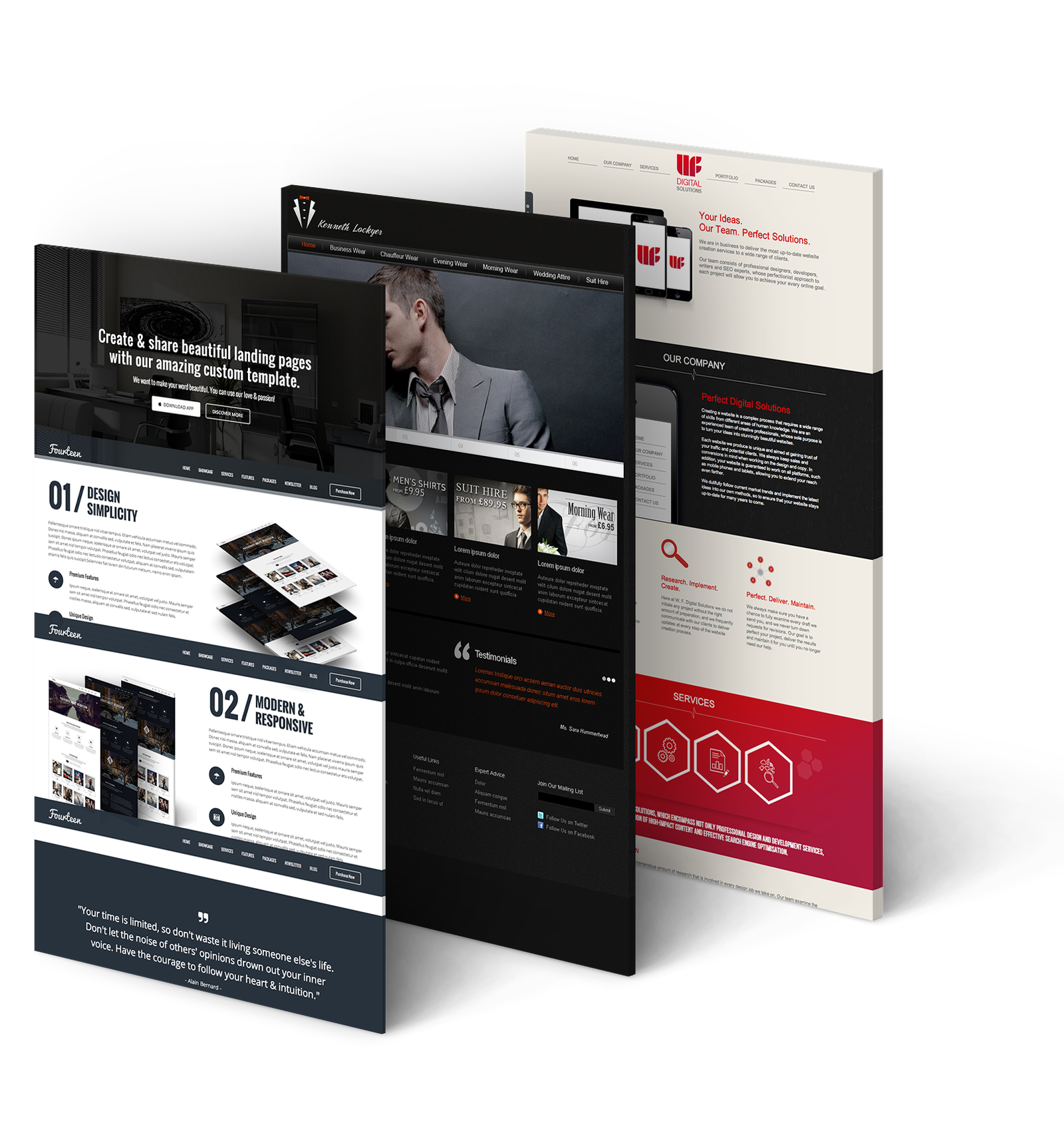 Website mockup